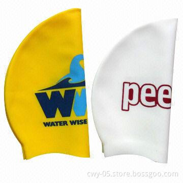 Customizable Silicone Swimming Caps, Available Various Colors